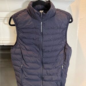 Fila Goose Down Quilted Navy Blue Puffer Vest Women’s Size L